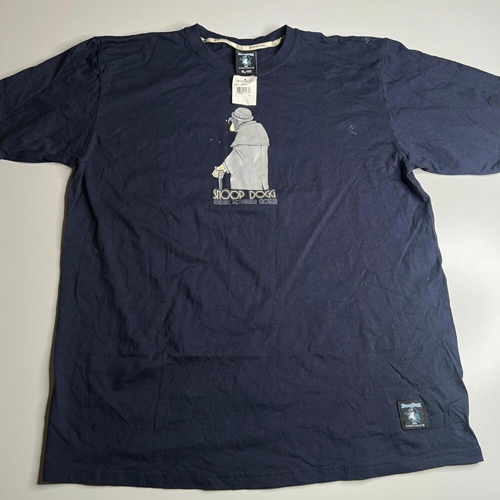 Snoop Dogg Clothing Company Graphic T-Shirt XL Navy‎ Blue Hip Hop Streetwear Tee
